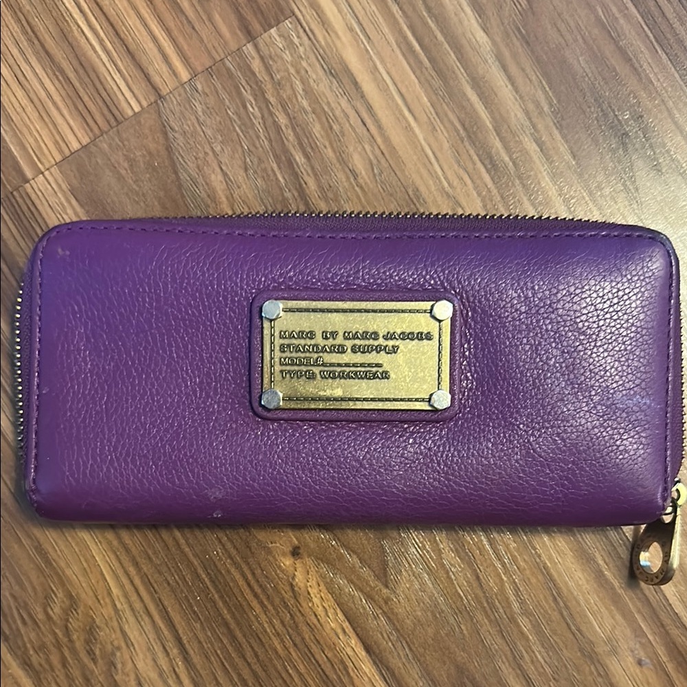 Marc by Marc Jacobs Purple Leather Wallet